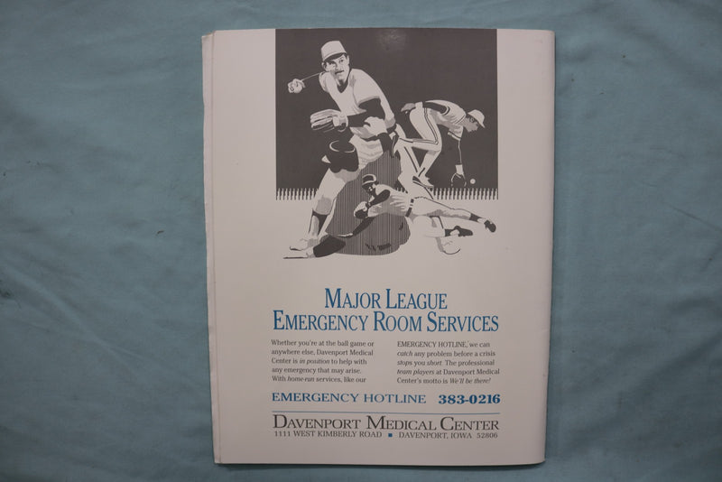 1993 QUAD CITY RIVER BANDITS YEARBOOK - AUTOGRAPHS - CESAR CEDENO - K 3405