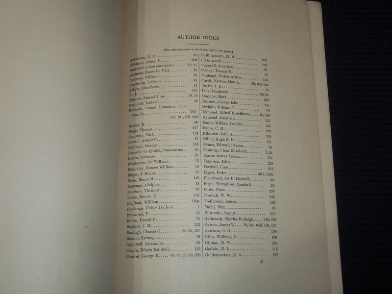 1912 CAPITAL PUNISHMENT SELECT LIST OF REFERENCES BOOK - HERMANN MEYER - K 3104