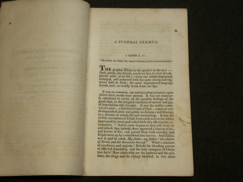 1814 REV. AMMI RUHAMAH ROBBINS FUNERAL SERMON BY CHAUNCEY LEE A. M. - J 6214