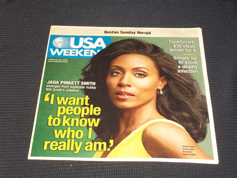 2009 JUNE 26 BOSTON SUNDAY HERALD USA MAGAZINE - JADA PINKETT SMITH - E 5235