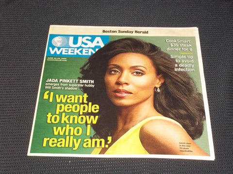2009 JUNE 26 BOSTON SUNDAY HERALD USA MAGAZINE - JADA PINKETT SMITH - E 5235