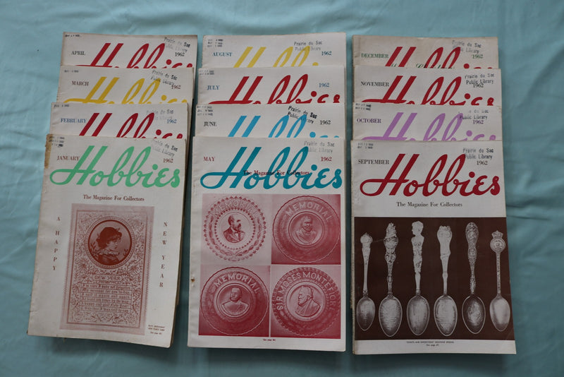 1962 HOBBIES MAGAZINE - COMPLETE YEAR - LOT OF 12 - O 3963