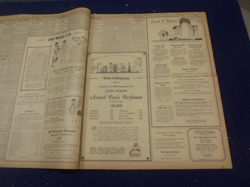 1922 FEBRUARY 22 NEW YORK TIMES - GIANT ARMY DIRIGIBLE WRECKED, 34 DEAD- NT 9022