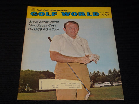 1969 NOVEMBER 4 GOLF WORLD MAGAZINE - STEVE SPRAY FRONT COVER - E 6531
