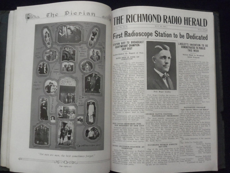 1926 PIERIAN MORTON HIGH SCHOOL YEARBOOK - RICHMOND, INDIANA - YB 1926A