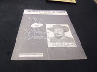 MITCH MILLER THE YELLOW ROSE OF TEXAS AUTOGRAPHED SHEET MUSIC - AM 43