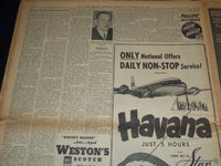 1951 NOV 20 NEW YORK HERALD NEWSPAPER - 5 BASKETBALL STARS SENTENCED - NT 9439