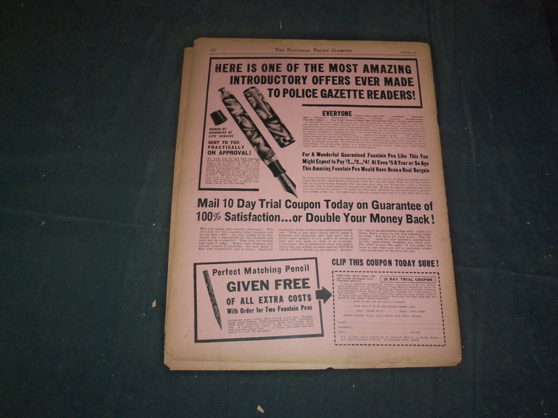 1941 AUGUST THE NATIONAL POLICE GAZETTE MAGAZINE - ALICE JEWELL - B 5886