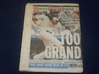 2004 JUNE 11 NEW YORK DAILY NEWS NEWSPAPER - RAY CHARLES DIED - NP 4190