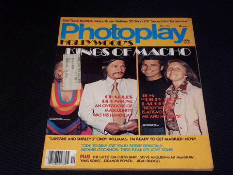 1976 OCTOBER PHOTOPLAY MAGAZINE - CHARLES BRONSON FRONT COVER - E 1759
