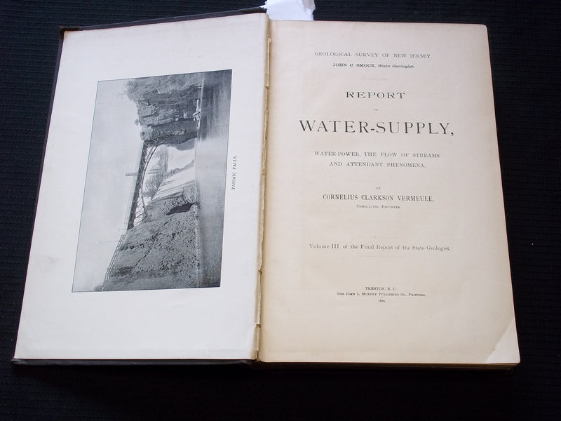 1894 GEOLOGICAL SURVEY OF NEW JERSEY WATER SUPPLY REPORT VOLUME NO. 3- KD 7579