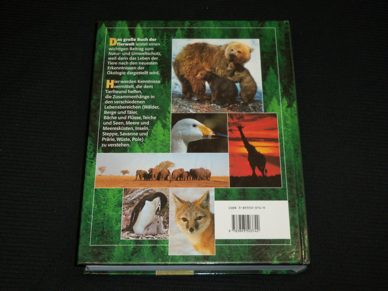 1993 DASS GROBE BUCH DER TIERWELT HARDCOVER BOOK BY HEINZ SIELMANN - R 714R