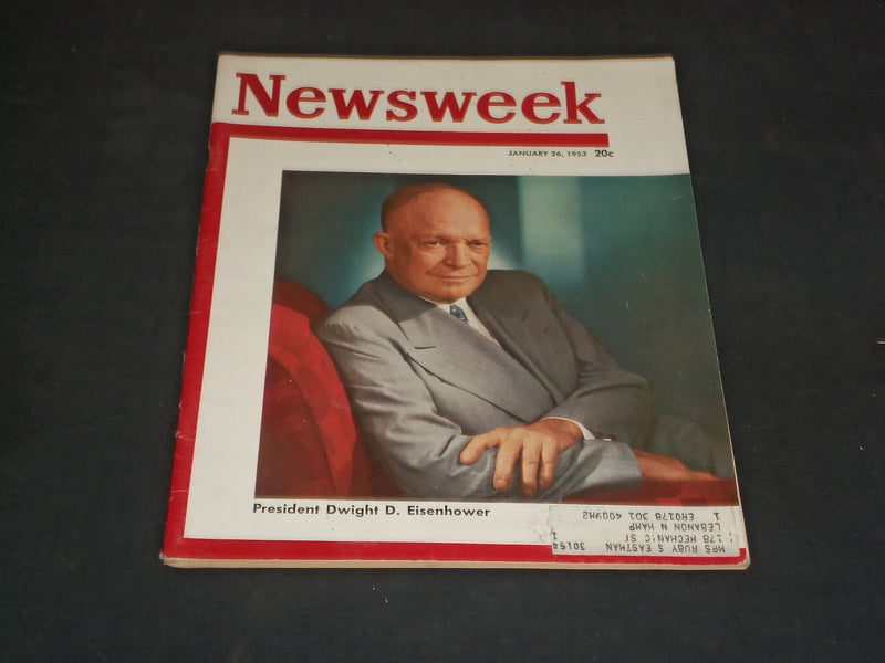 1953 JANUARY 26 NEWSWEEK MAGAZINE - PRESIDENT DWIGHT D. EISENHOWER - NW 91