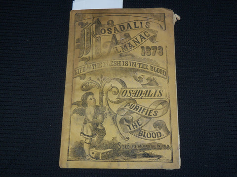 1873 ROSADALIS ALMANAC - SOFTCOVER - FLESH IN THE BLOOD - J 6868