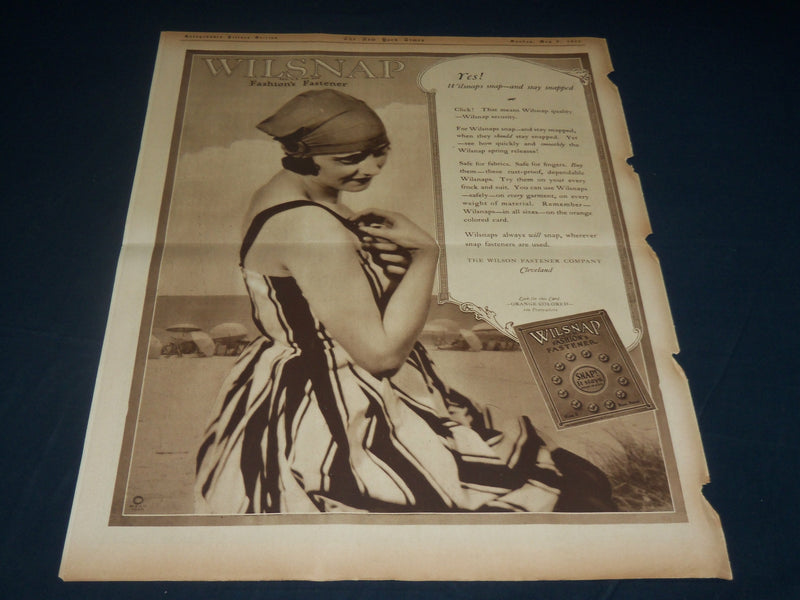 1920 MAY 9 NEW YORK TIMES PICTURE SECTION NO. 4 & 5 - PENN RELAY - NT 8795