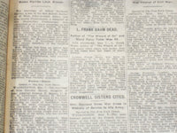 1919 MAY 8 N.Y. TIMES-ON LUSITANIA DAY ALLIES DICTATE A PEACE-BAUM DEAD- NT 9241