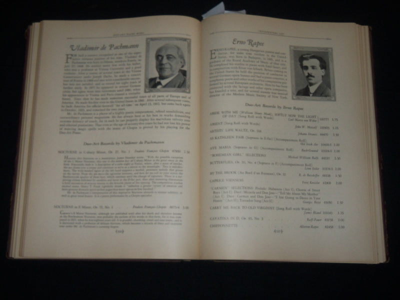 1947 DUO-ART PIANO MUSIC MAGAZINE BOUND VOLUME - AEOLIAN COMPANY - KD 5410