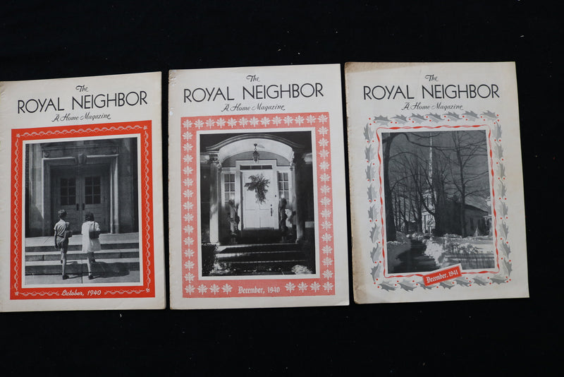 1932-1949 THE ROYAL NEIGHBOR - A HOME - MAGAZINE - LOT OF 37 - O 3709