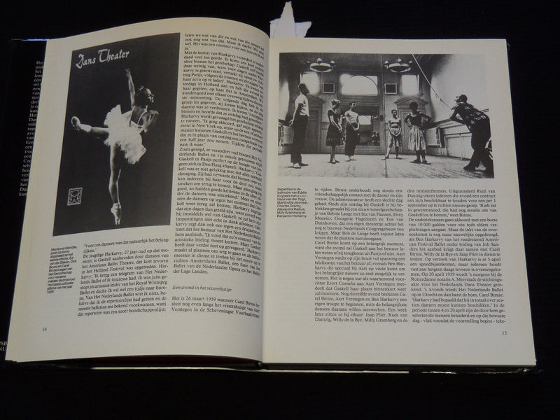 1987 NEDERLANDS DANS THEATRE COOS VERSTEEG HARDCOVER BOOK - DUTCH - KD 5981Q
