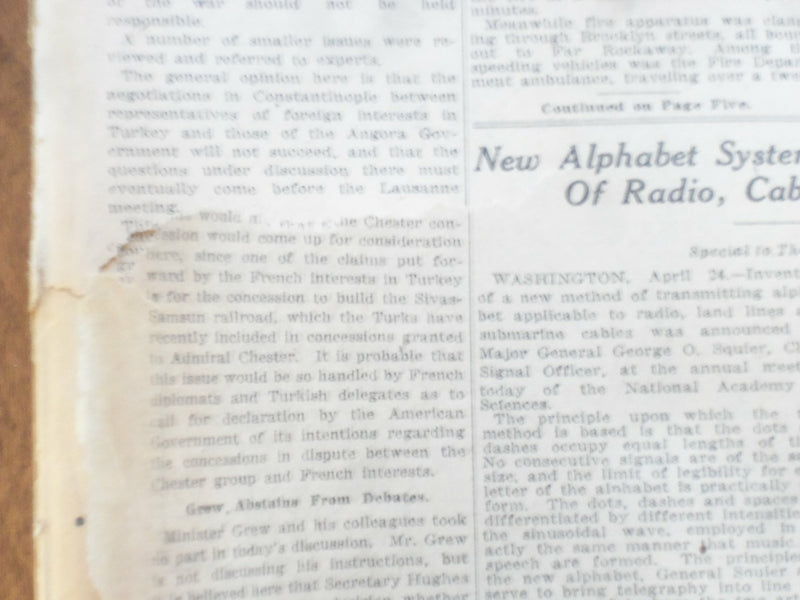 1923 APRIL 25 NEW YORK TIMES - HARDING RENEWS PLEA FOR WORLD COURT - NT 8351