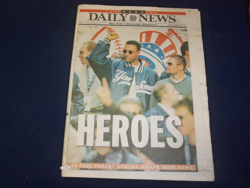 1999 OCT 30 NY DAILY NEWS NEWSPAPER - NY YANKEES TICKER TAPE PARADE - NP 4066
