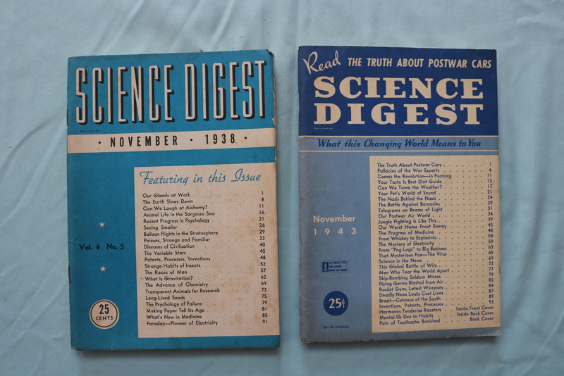 1938-1947 SCIENCE DIGEST MAGAZINE - LOT OF 10 - O 3940
