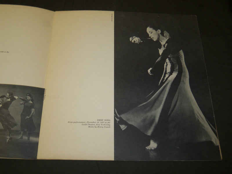 1958 & 1960 MARTHA GRAHAM SEASON BALLET PROGRAM LOT OF 2 - NICE PHOTOS - J 5156