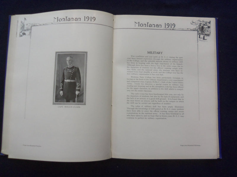 1919 MONTANAN MONTANA STATE UNIVERSITY YEARBOOK - BOZEMAN, MONTANA - YB 3081