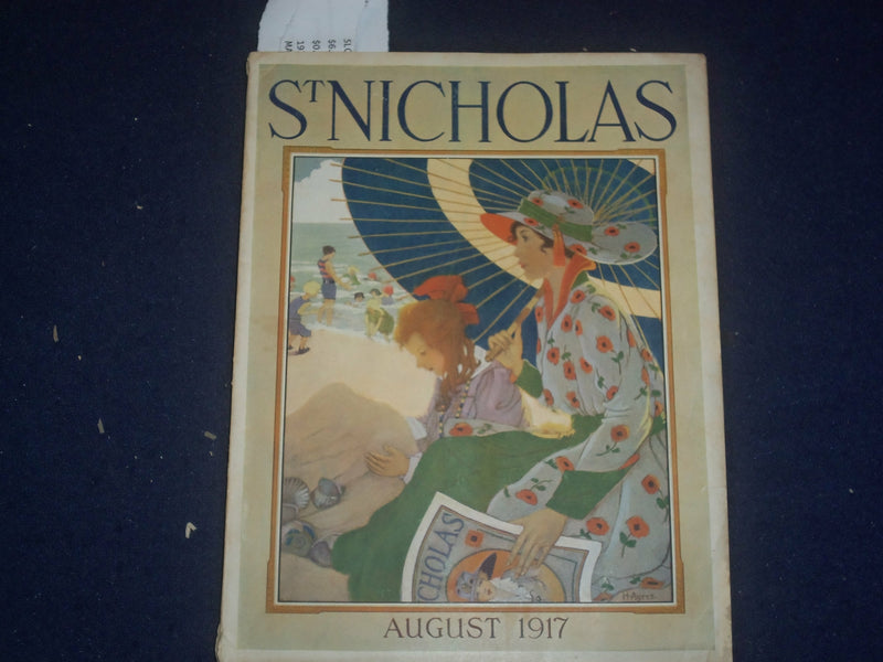 1917 AUGUST ST. NICHOLAS MAGAZINE - NORMAN ROCKWELL ILLUSTRATION - ST 5503M