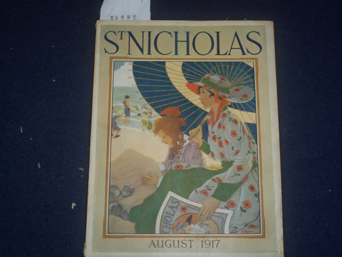 1917 AUGUST ST. NICHOLAS MAGAZINE - NORMAN ROCKWELL ILLUSTRATION - ST 5503M
