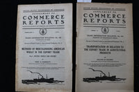 1924 U.S. DEPT OF COMMERCE REPORTS - SUPPLEMENTS - LOT OF 2 - SOFTCOVER - K 3006
