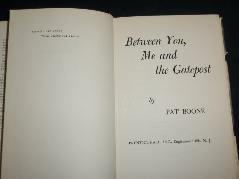 1958-1960 PAT BOONE HARDCOVER BOOKS LOT OF 2 - KD 7285