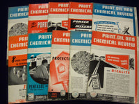 1946 PAINT OIL & CHEMICAL REVIEW MAGAZINE LOT OF 26 ISSUES - GREAT ADS - O 513