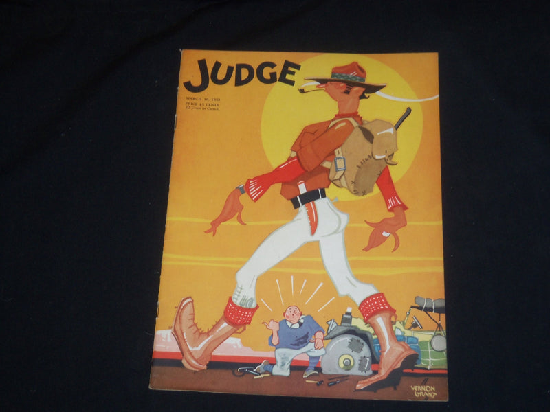 1932 MARCH 19 JUDGE MAGAZINE - ILLUSTRATED COVER - ST 5725