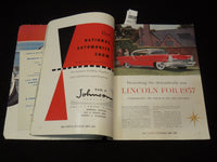 1956 NATIONAL AUTOMOBILE SHOW OFFICIAL PROGRAM - GREAT PHOTOS - K 1295A