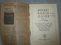 1936 POCKET RADIO GUIDE - N.H. LESSEM - J 6341