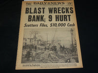 1952 FEBRUARY 14 NEW YORK DAILY NEWS - BLAST WRECKS BANK; 9 HURT - NP 5407