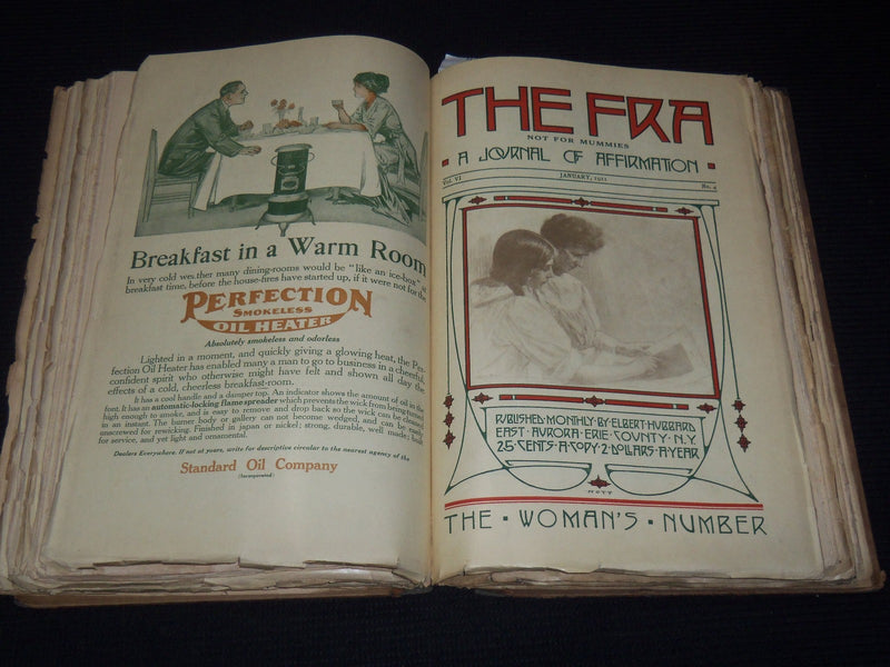1910 OCT-1911 MARCH THE FRA JOURNAL MAGAZINE BOUND VOLUME - HUBBARD - KD 5403B