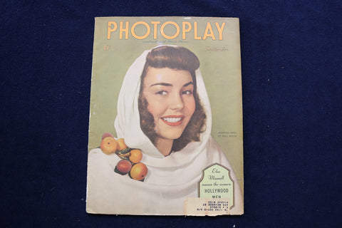 1944 SEPTEMBER PHOTOPLAY MAGAZINE - JENNIFER JONES COVER - E 17527