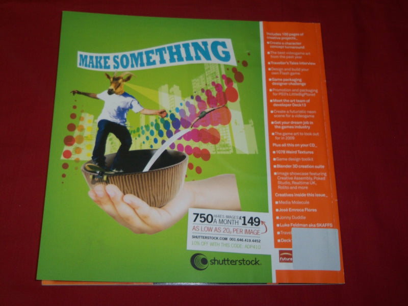 2009 MARCH COMPUTER ARTS PROJECT MAGAZINE ISSUE NO. 121 WITH CD - RC 675