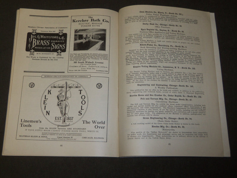 1911 INTERNATIONAL MUNICIPAL CONGRESS & EXPOSITION PROGRAM - J 3496