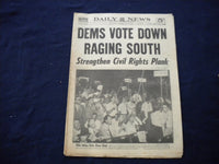 1948 JULY 15 NEW YORK DAILY NEWS NEWSPAPER -DEMS VOTE DOWN RAGING SOUTH- NP 5992