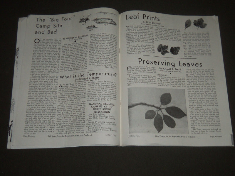 1936-1959 SCOUTING MAGAZINE LOT OF 6 DIFFERENT ISSUES - O 2515H