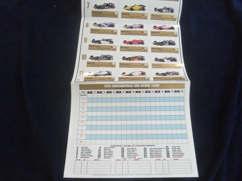 1999 MAY 30 83RD INDIANAPOLIS 500 RACING PROGRAM - GREAT PHOTOS - SP 6599J