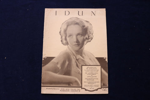 1931 AUGUST 30 IDUN MAGAZINE - MARLENE DIETRICH - SWEDISH COVER - E 23799