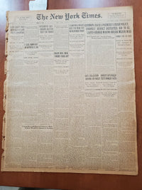 1921 NOV 1 NEW YORK TIMES-SERGEANT WOODTILL TO BE BEARER OF UNKOWN'S BODY-NT8028
