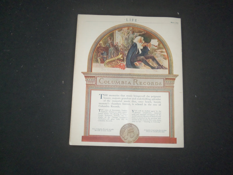 1917 MARCH 1 LIFE MAGAZINE - PROHIBITION NUMBER - L 764U
