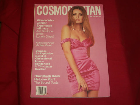 1991 MAY COSMOPOLITAN MAGAZINE - PAULINA, PHOTO BY SCAVULLO - B 5496
