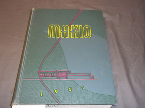 1951 MAKIO THE OHIO STATE UNIVERSITY YEARBOOK - VIC JANOWICZ BUCKEYES - YB 1719