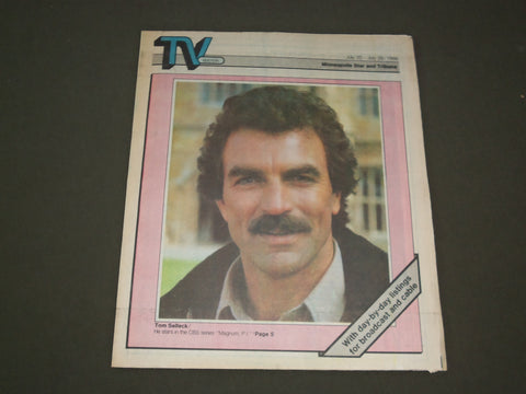 1986 JULY 20-26 MINNEAPOLIS STAR AND TRIBUNE MAGAZINE - TOM SELLECK - SP 9788